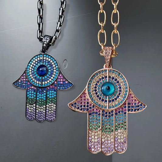 Hamsa Hand pendant and necklace