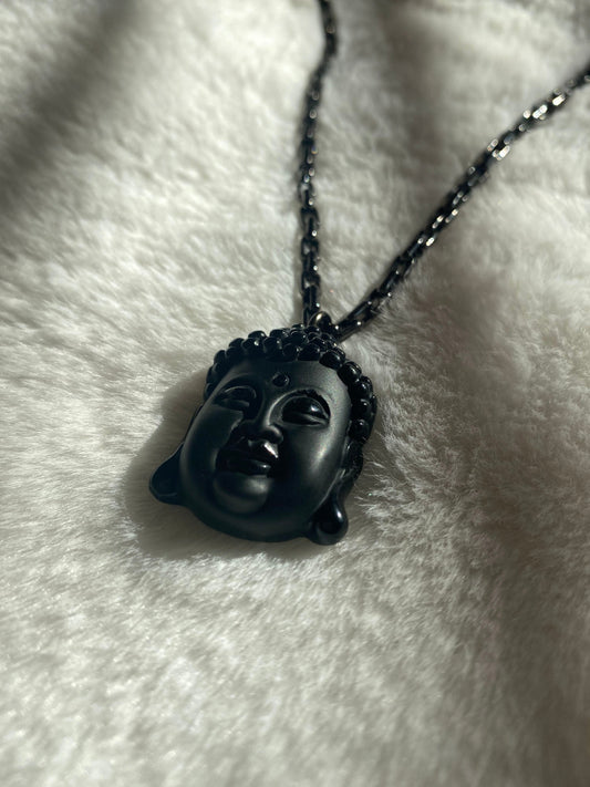 Small Matte Buddha Pendant+ Chain
